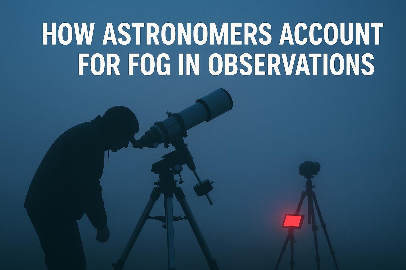 How Astronomers Account for Fog in Observations