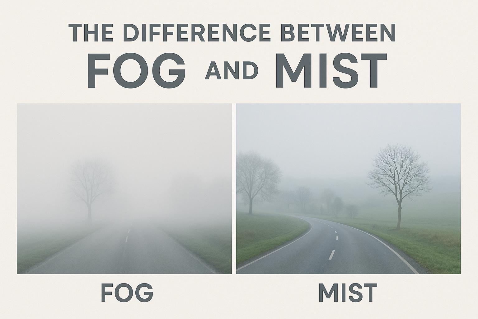 The Difference Between Fog and Mist