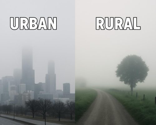 The Differences Between Fog in Urban vs. Rural Areas