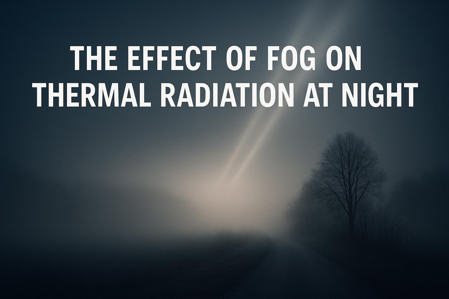 The Effect of Fog on Thermal Radiation at Night