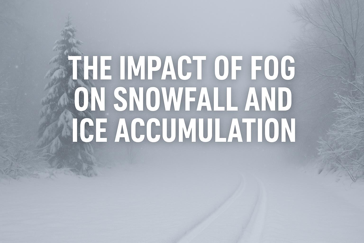 The Impact of Fog on Snowfall and Ice Accumulation