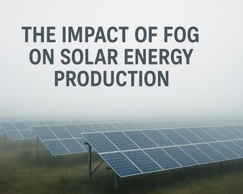 The Impact of Fog on Solar Energy Production