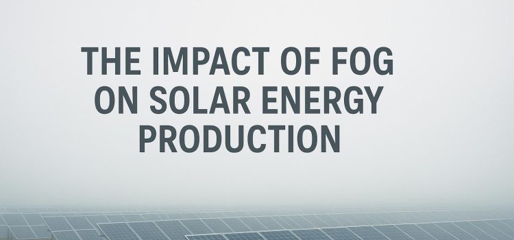 The Impact of Fog on Solar Energy Production