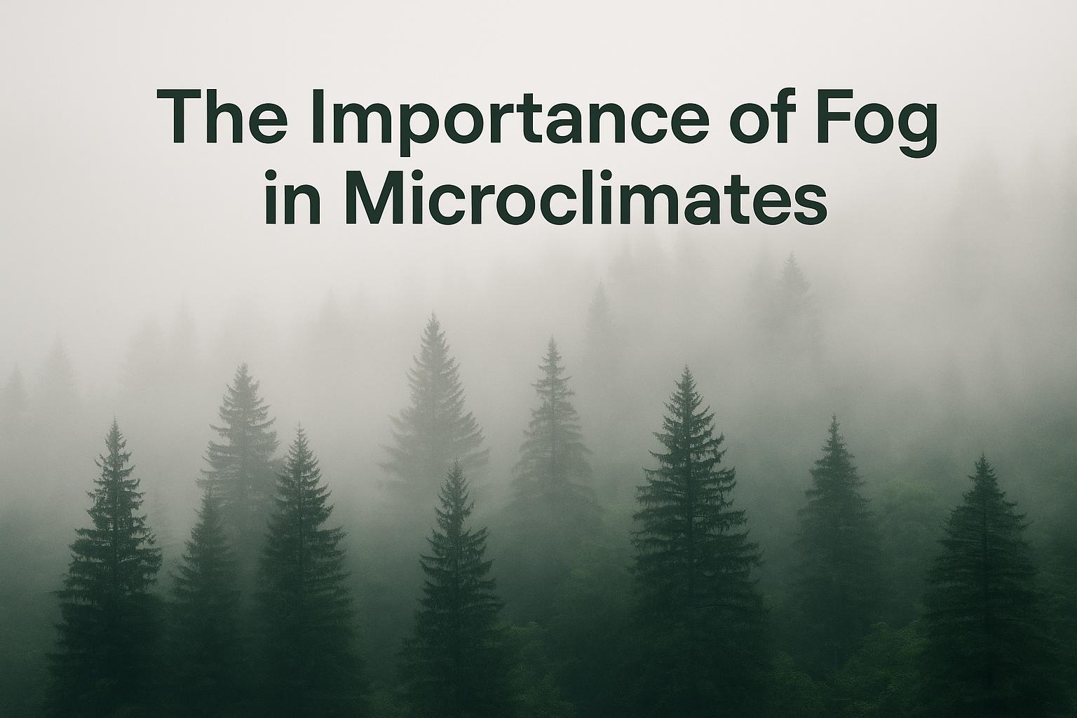 The Importance of Fog in Microclimates