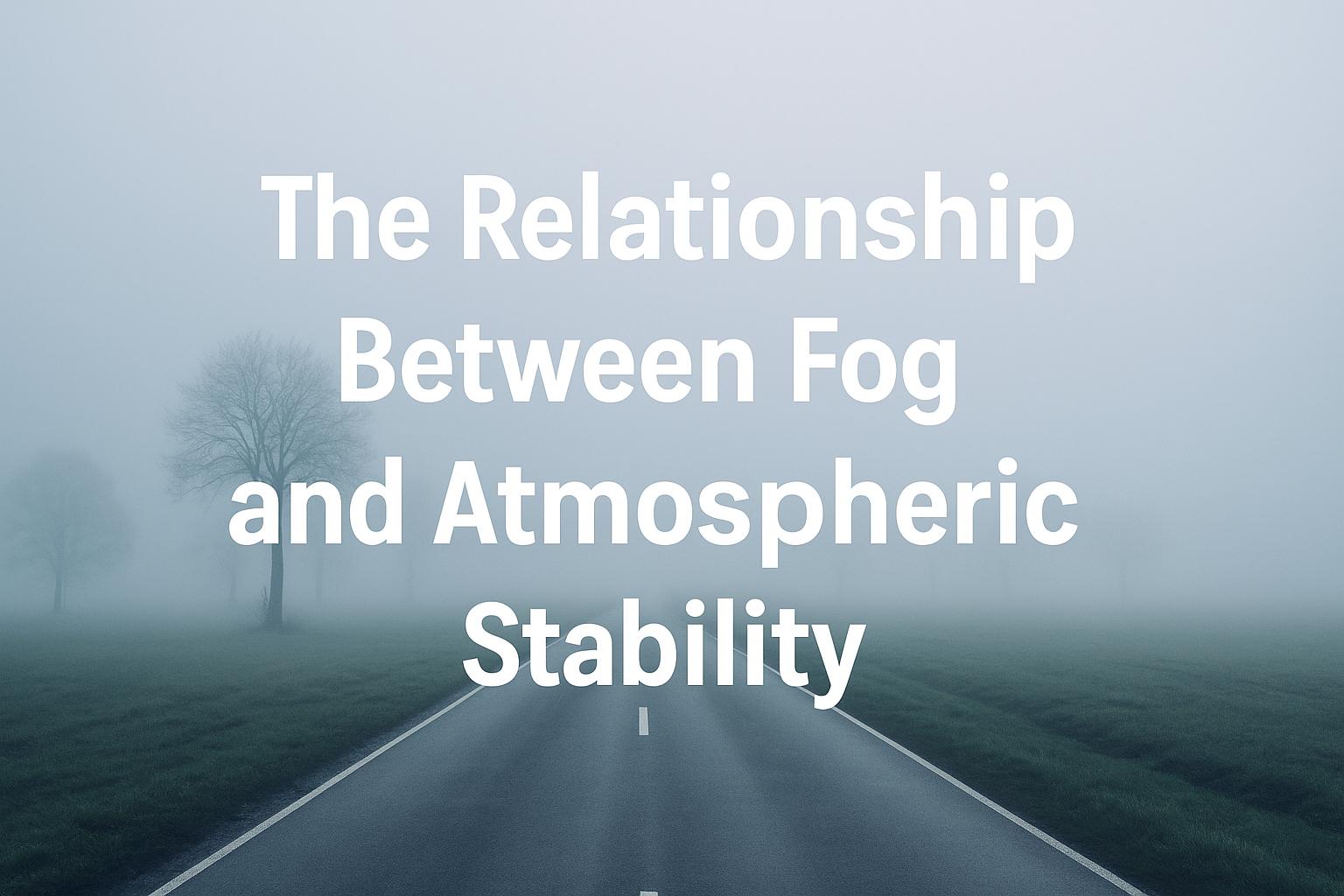The Relationship Between Fog and Atmospheric Stability