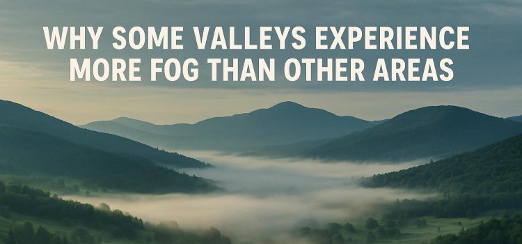 Why Some Valleys Experience More Fog Than Other Areas