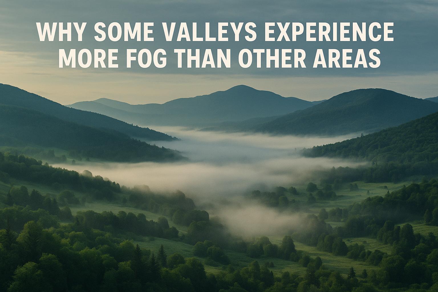 Why Some Valleys Experience More Fog Than Other Areas